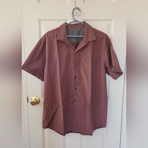Men's Casual Maroon Shirt